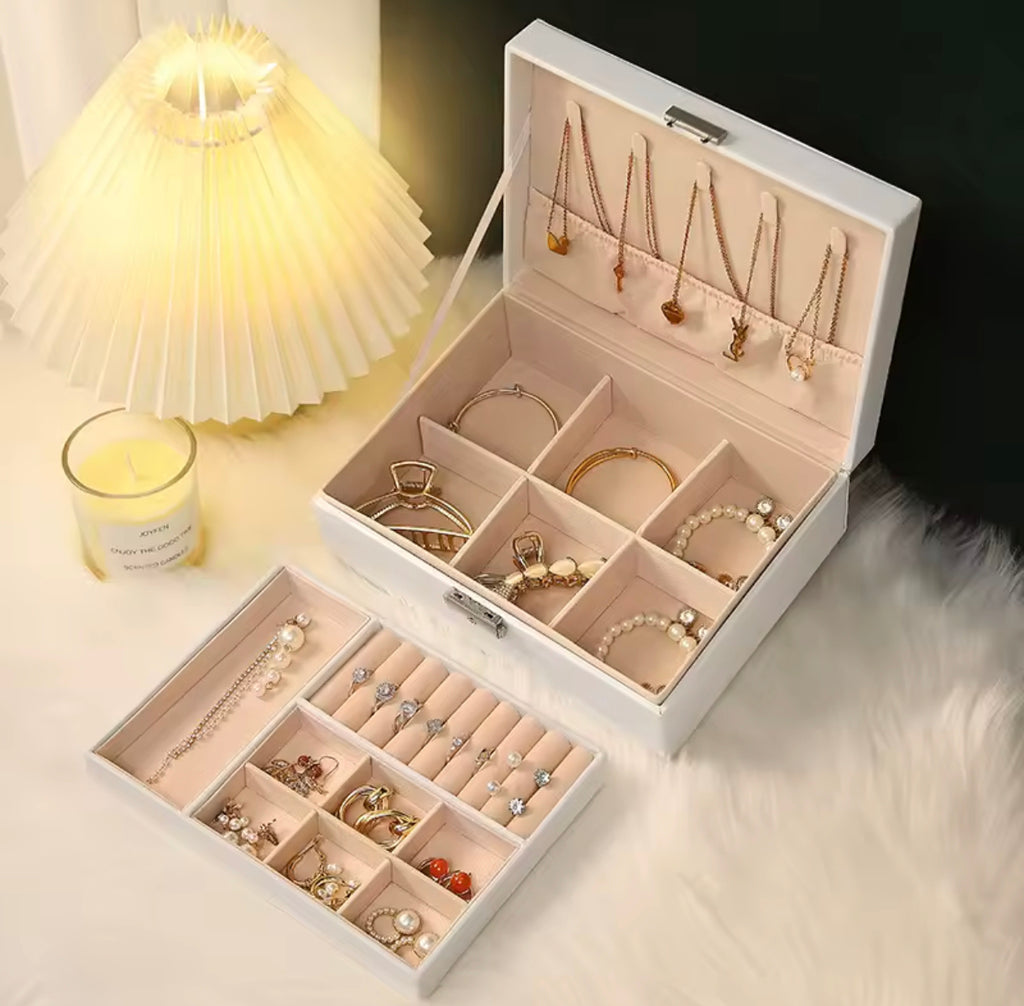 Caja Joyero Organizadora  Doble Capa