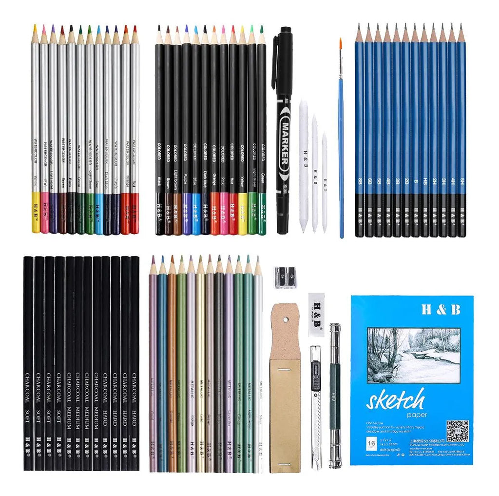 Lápices Para Dibujar 71 piezas